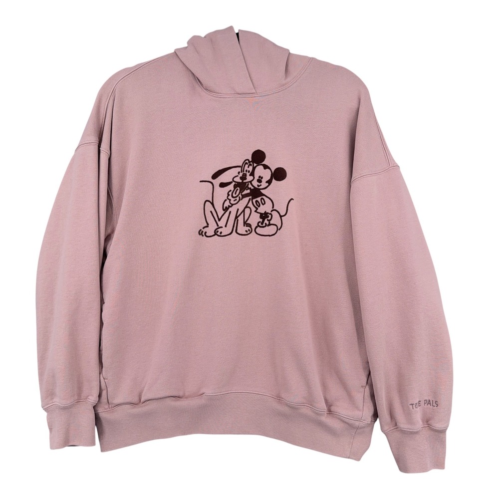 Uniqlo UT Yu Nagaba Disney Hoodie Womens M 100% Cotton‎ Pink